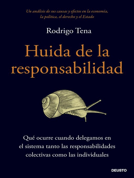 Title details for Huida de la responsabilidad by Rodrigo Tena - Available